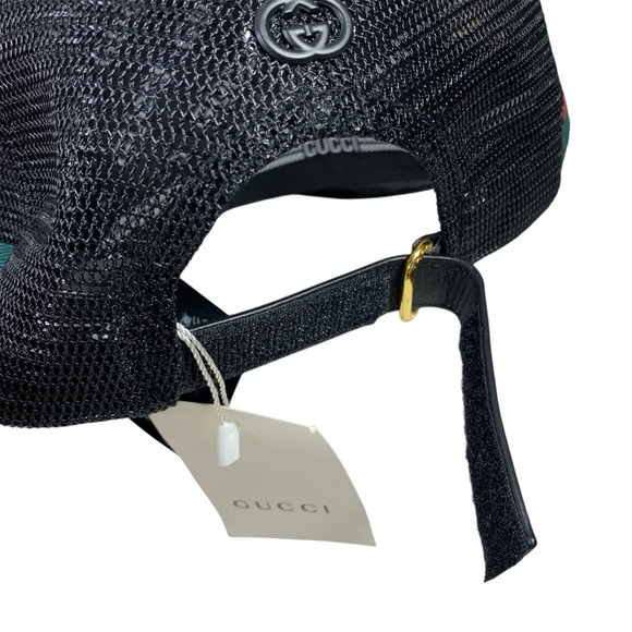 Fashion GG Gray Trucker Style Hat Gold Monogram 
NWT